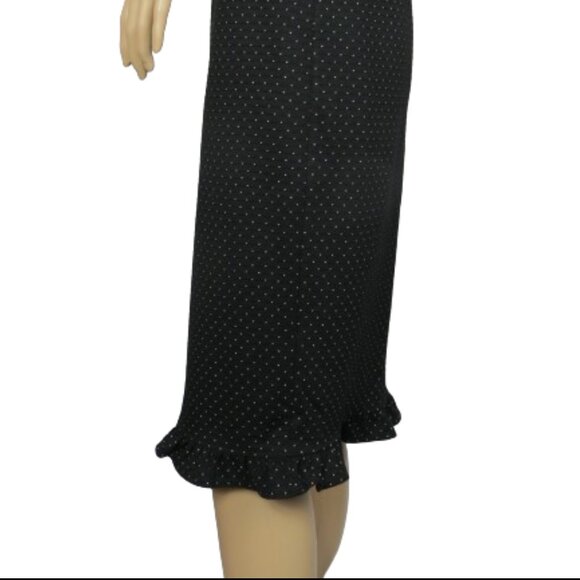 Max Studio Polka Dot Trumpet Skirt - Picture 5 of 9